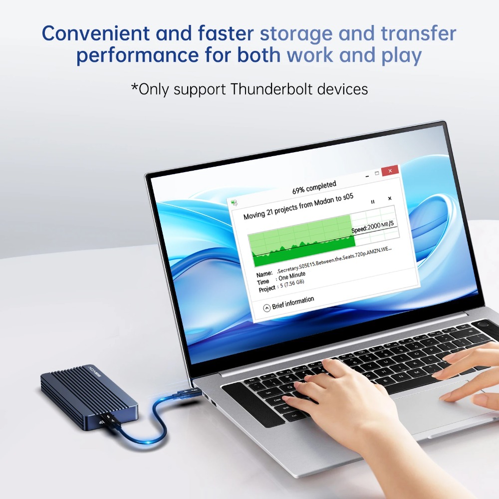 Корпус ACASIS 40 Гбит/с M.2 NV – обзор и цена 8Tb M2 Nvme Ssd